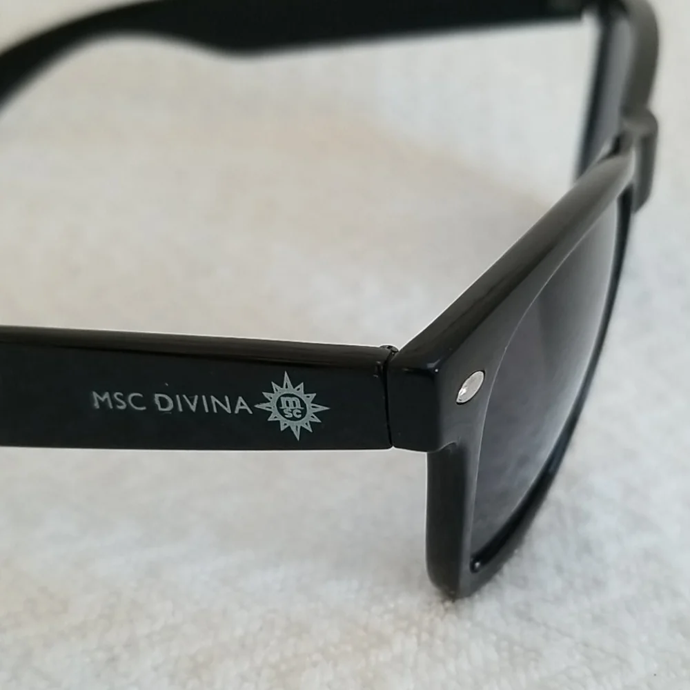 MSC Unisex Chunky Black Sunglasses